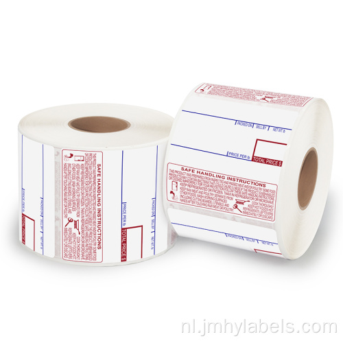 Aangepaste afdrukken Barcode -label directe thermische labelstickers